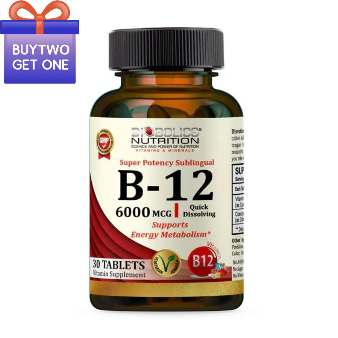 Biobolics Nutrition B-12 (6000 mcg)