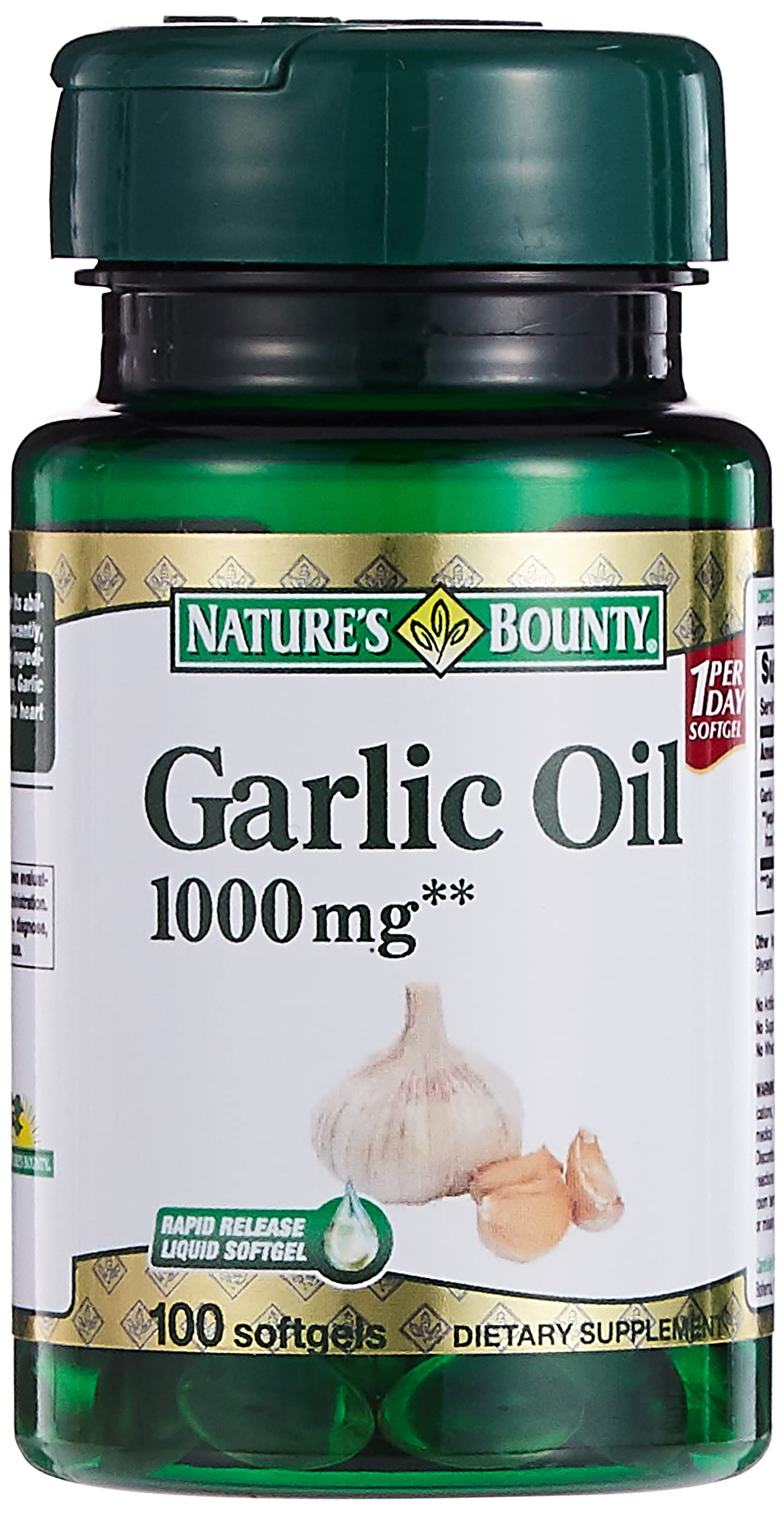 Nature's Bounty Garlic Oil (1000 mg)